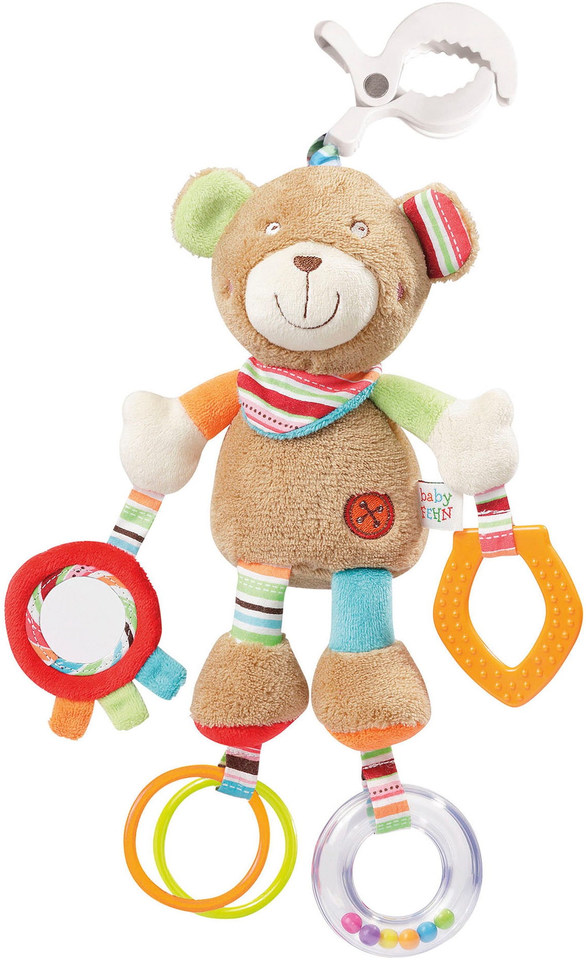 Fehn Greifspielzeug »Classic Stars, Activity-Teddy«, inklusive Befestigung Fehn Greifspielzeug »Classic Stars, Activity-Teddy«, inklusive Befestigung von Fehn