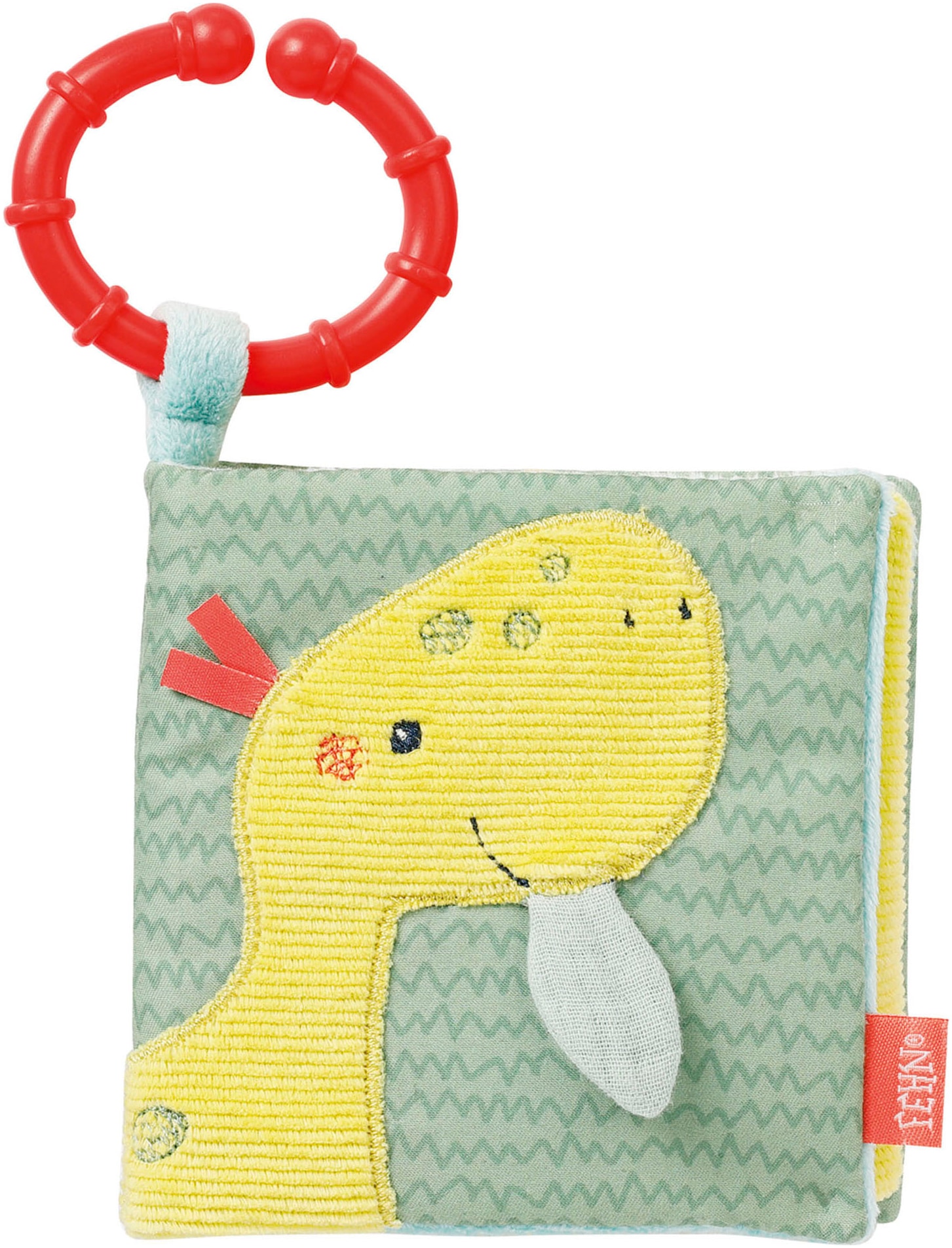 Fehn Greifspielzeug »Happy Dino, Stoffbuch«, mit Befestigungsring Fehn Greifspielzeug »Happy Dino, Stoffbuch«, mit Befestigungsring von Fehn