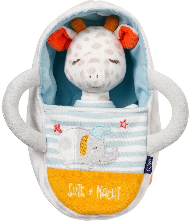 Fehn Kuscheltier »Gute Nacht, Giraffe«, mit Tragetasche und Glow-in-the-dark-Bestickung von Fehn