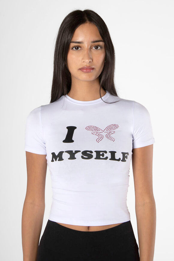 Felicious Love Yourself Baby T-Shirt | Lilac | Damen  | L von Felicious