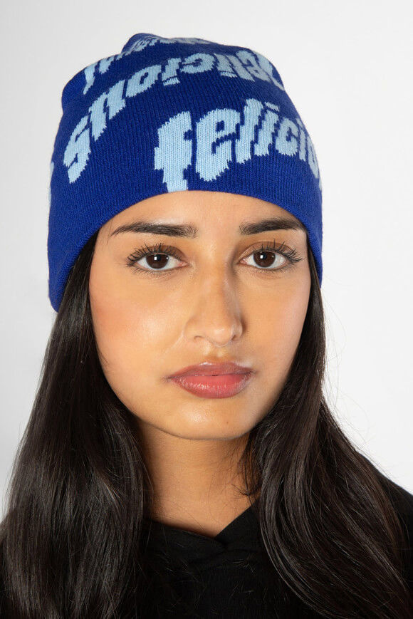 Felicious Wavy Beanie | Electric Blue | Damen  | Einheitsgroesse von Felicious