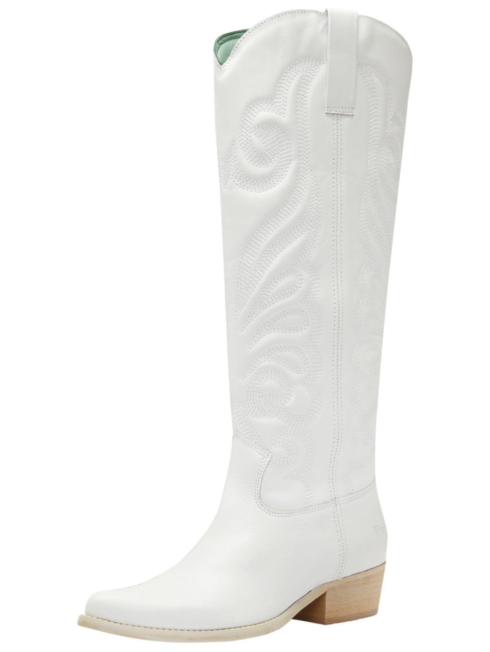 Stiefel West D435 Damen Weiss 36 von Felmini