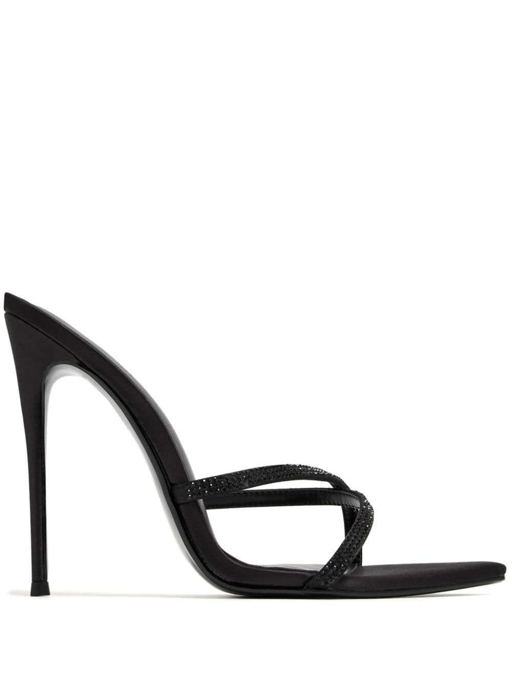 Femme La 120mm Donatella mules - Black