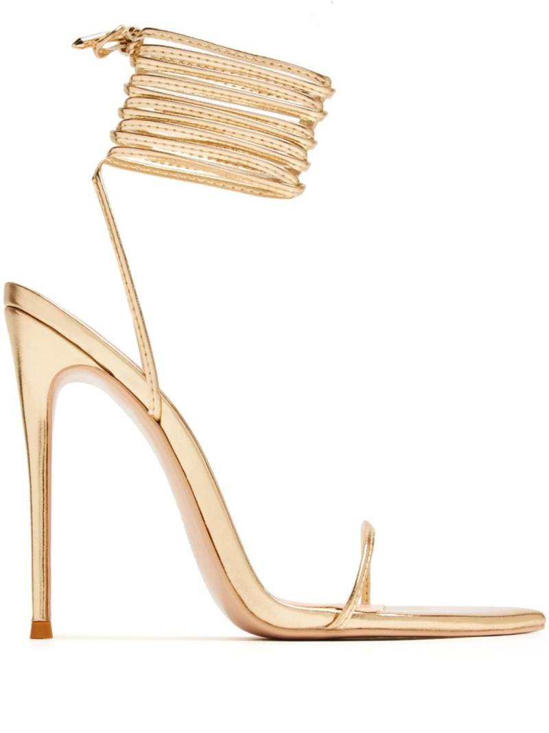 Femme La 120mm Luce Minimale sandals - Gold von Femme La