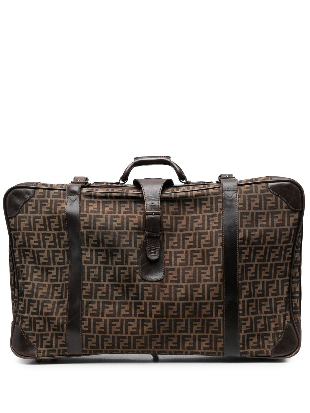 Fendi Pre-Owned 1970s monogram-print suitcase - Brown von Fendi Pre-Owned