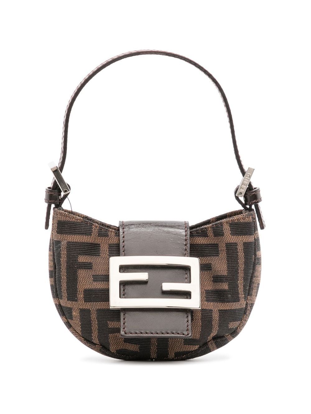 Fendi Pre-Owned 1990-2000 Zucca FF shoulder bag - Black von Fendi Pre-Owned