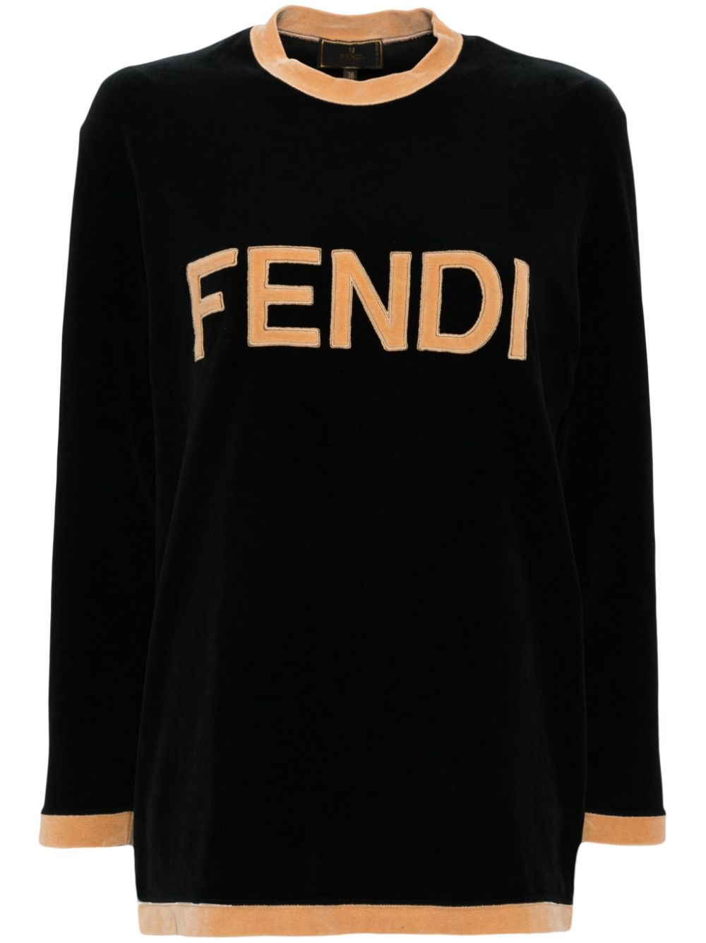 Fendi Pre-Owned 1990-2000s long-sleeves top - Black von Fendi Pre-Owned