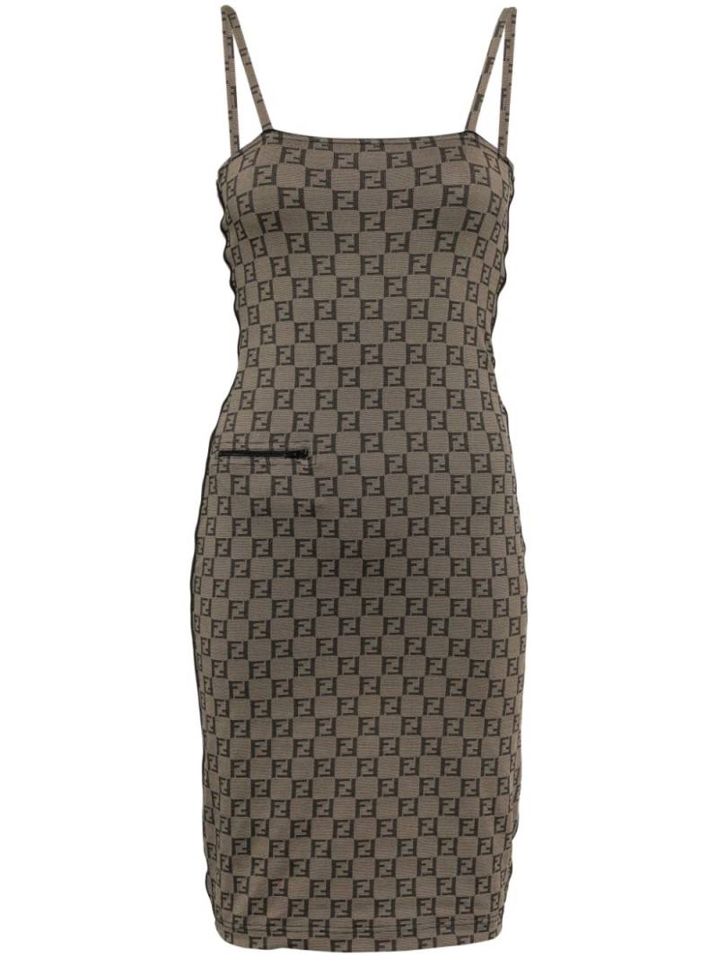 Fendi Pre-Owned 1990-2000s sleeveless dress - Brown von Fendi Pre-Owned