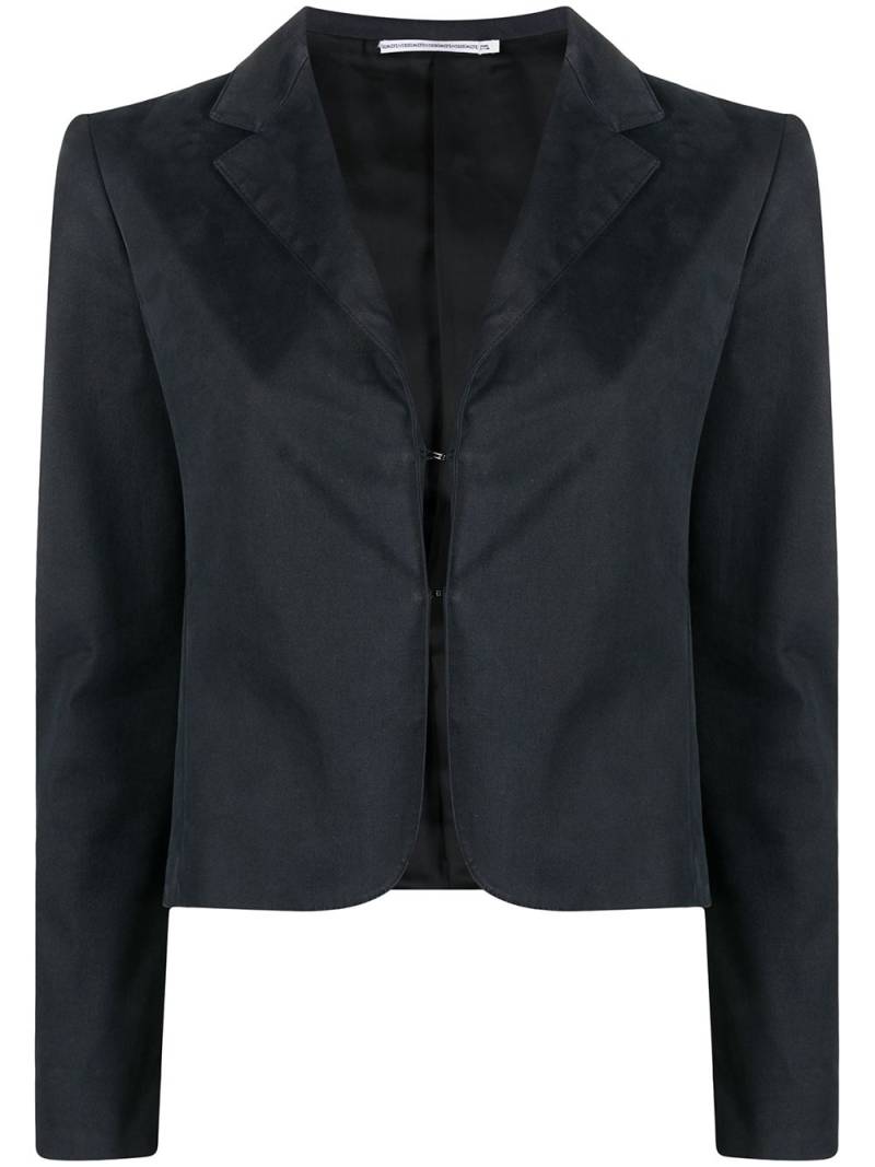 Fendi Pre-Owned 1990 single-breasted cropped jacket - Blue von Fendi Pre-Owned