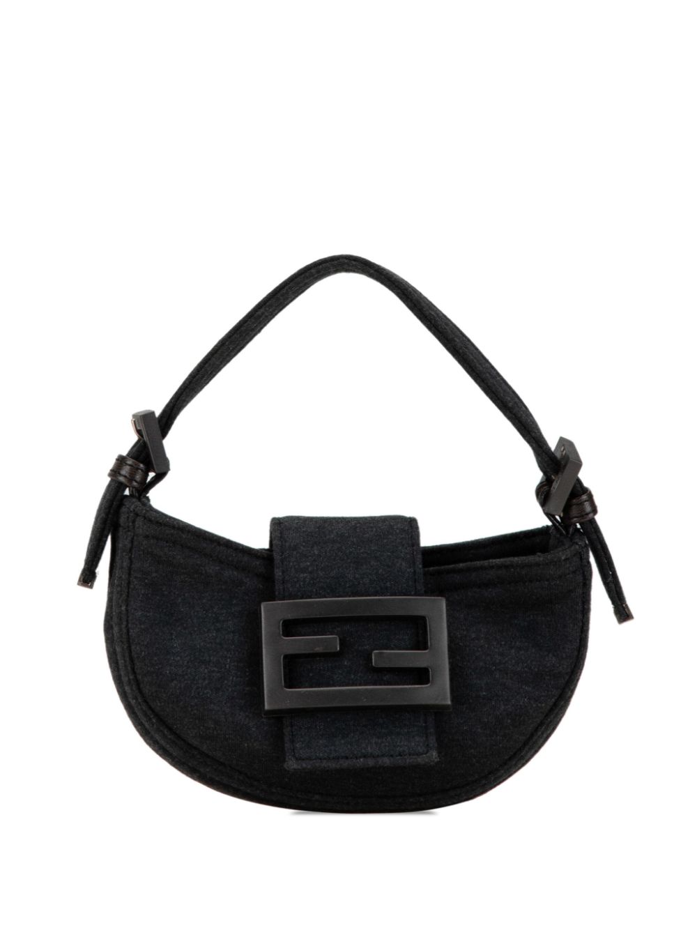 Fendi Pre-Owned 2000-2010 Mini Wool Croissant handbag - Grey von Fendi Pre-Owned