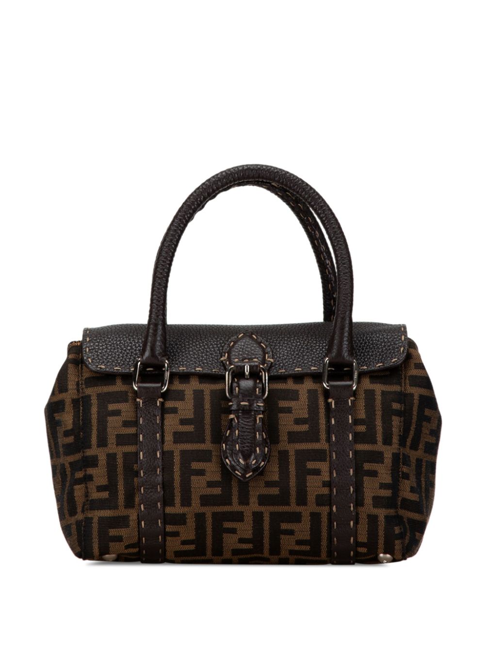 Fendi Pre-Owned 2000-2010 Mini Zucca Canvas Selleria Linda handbag - Brown von Fendi Pre-Owned