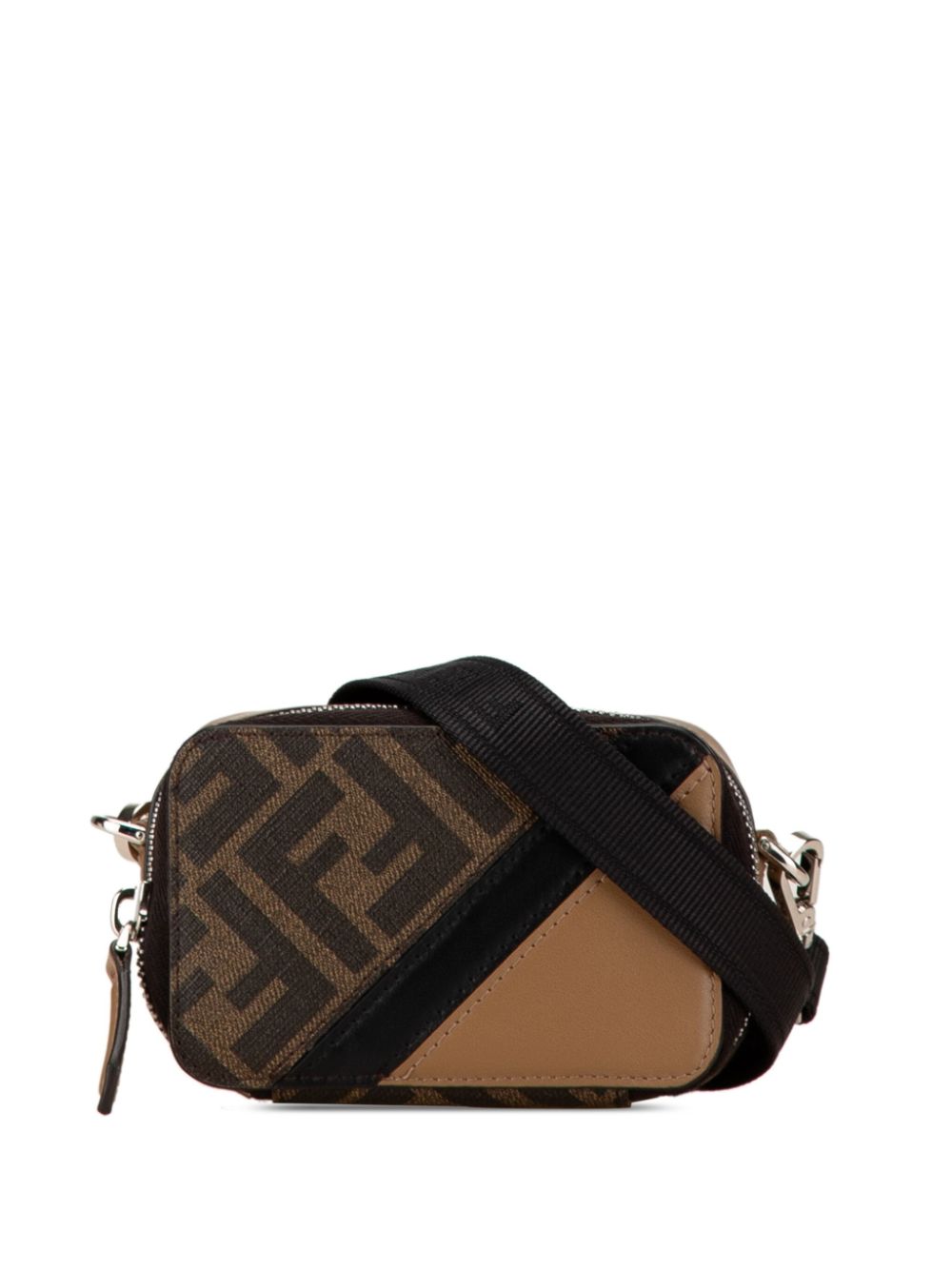 Fendi Pre-Owned 2000-2010 Mini Zucca Diagonal crossbody bag - Brown von Fendi Pre-Owned