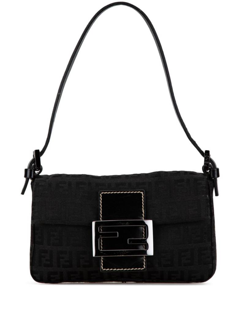 Fendi Pre-Owned 2000-2010 Mini Zucchino Canvas baguette shoulder bag - Black von Fendi Pre-Owned