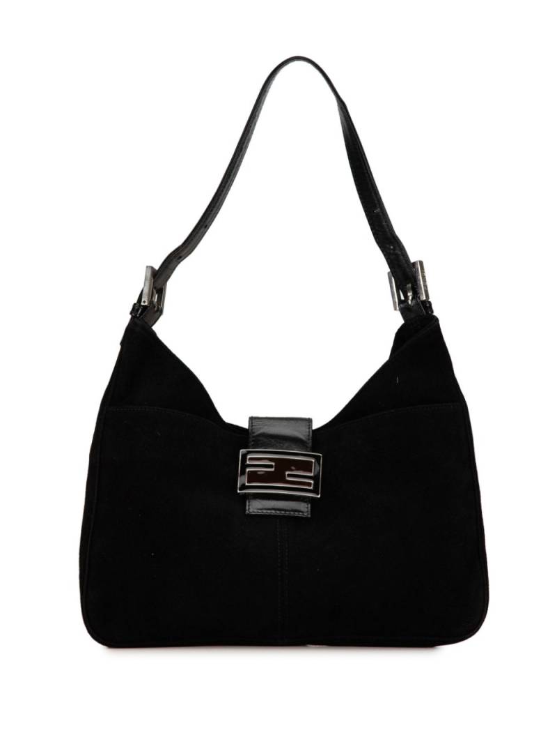 Fendi Pre-Owned 2000-2010 Suede shoulder bag - Black von Fendi Pre-Owned