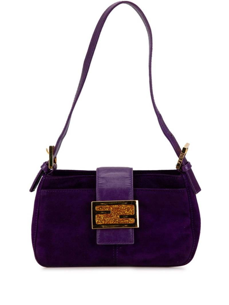 Fendi Pre-Owned 2000-2010 Suede shoulder bag - Purple von Fendi Pre-Owned