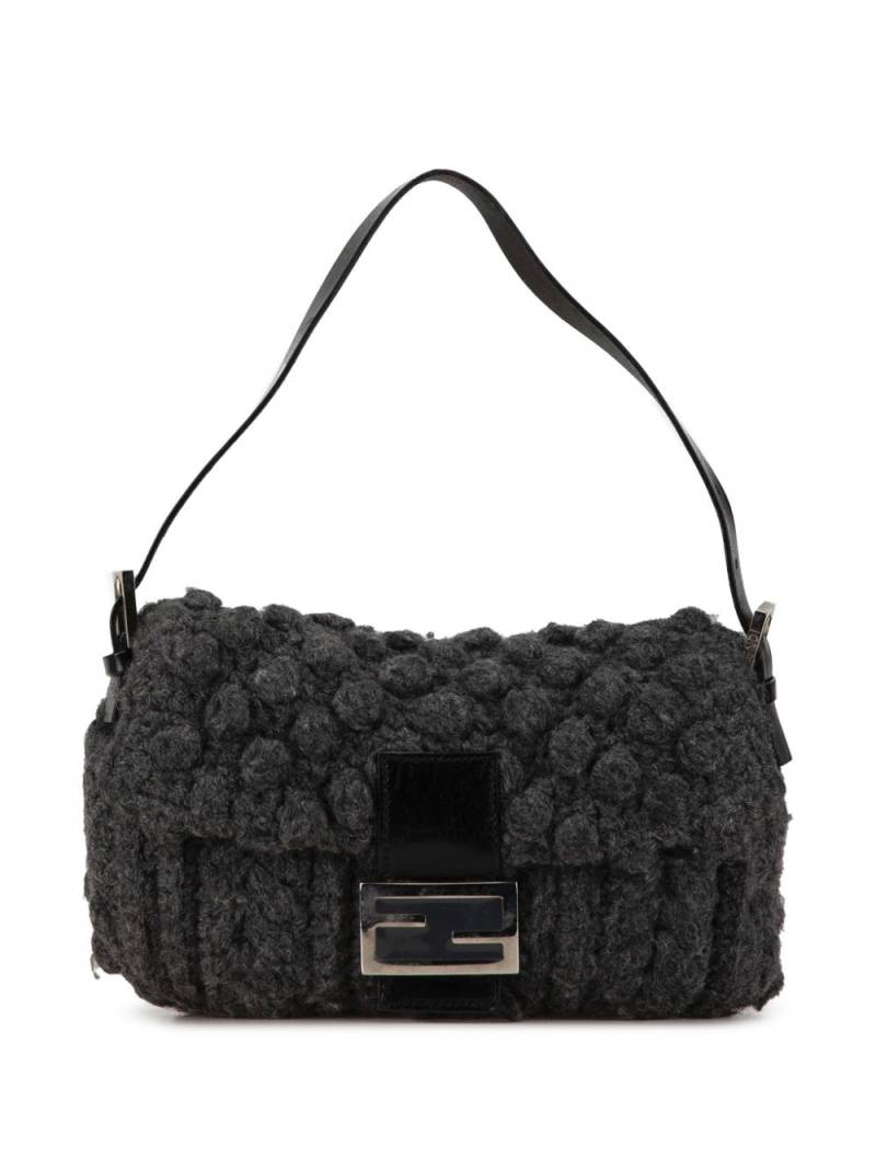 Fendi Pre-Owned 2000-2010 Wool Crochet uette shoulder bag - Grey von Fendi Pre-Owned