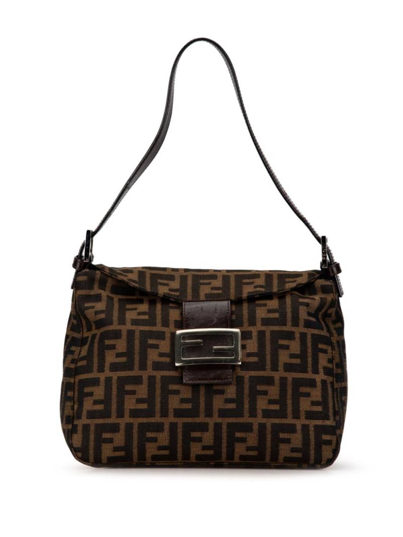 Fendi Pre-Owned 2000-2010 Zucca Canvas Double Flap shoulder bag - Brown von Fendi Pre-Owned