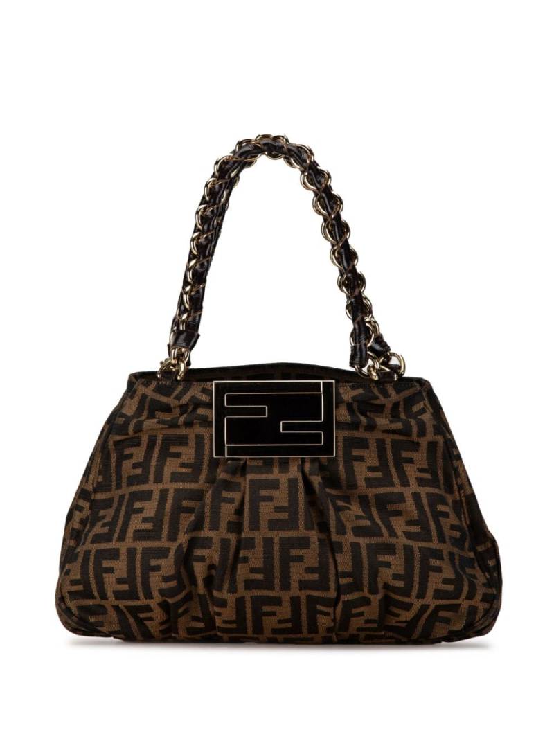 Fendi Pre-Owned 2000-2010 Zucca Canvas Mia Chain satchel - Brown von Fendi Pre-Owned