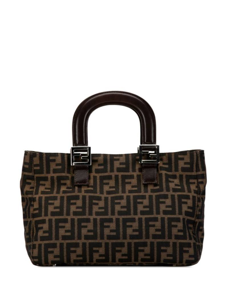 Fendi Pre-Owned 2000-2010 Zucca Canvas Twins tote bag - Brown von Fendi Pre-Owned