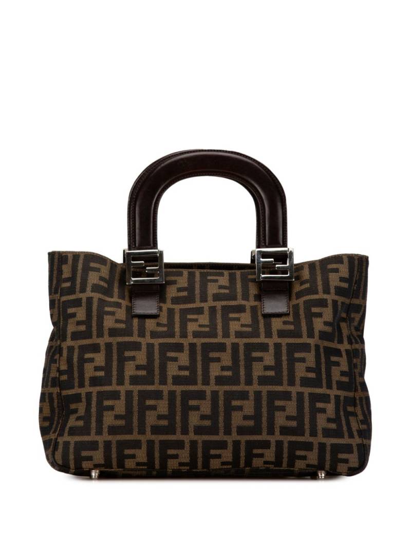 Fendi Pre-Owned 2000-2010 Zucca Canvas Twins tote bag - Brown von Fendi Pre-Owned