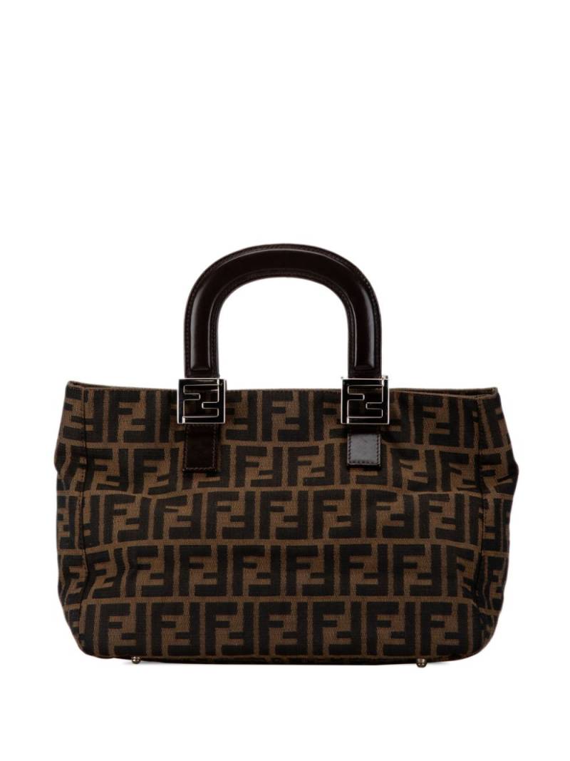 Fendi Pre-Owned 2000-2010 Zucca Canvas Twins tote bag - Brown von Fendi Pre-Owned