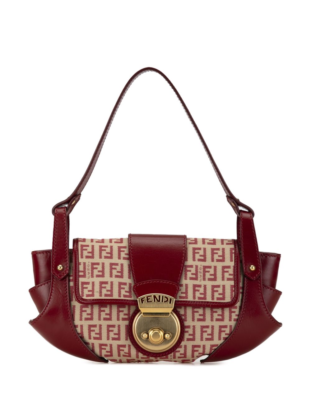 Fendi Pre-Owned 2000-2010 Zucchino Canvas Compilation shoulder bag - Brown von Fendi Pre-Owned