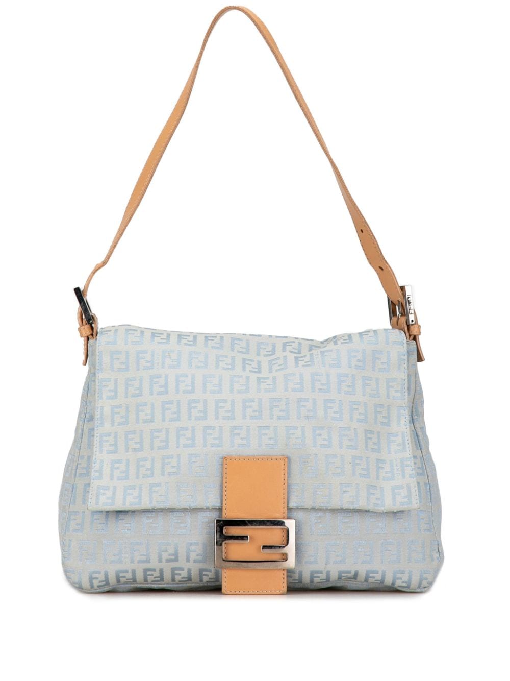 Fendi Pre-Owned 2000-2010 Zucchino Canvas Mamma Forever shoulder bag - Blue von Fendi Pre-Owned