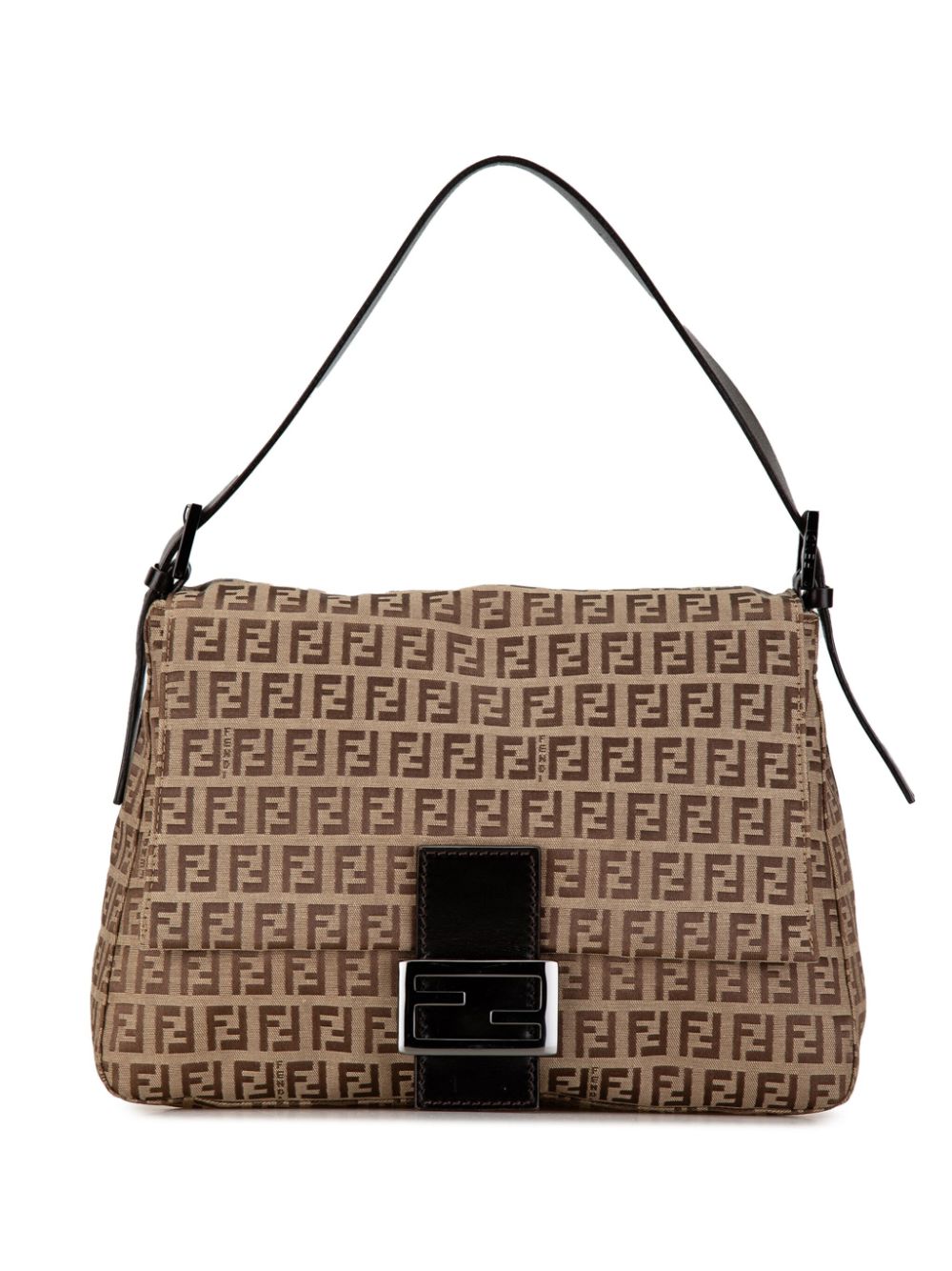 Fendi Pre-Owned 2000-2010 Zucchino Canvas Mamma Forever shoulder bag - Brown von Fendi Pre-Owned