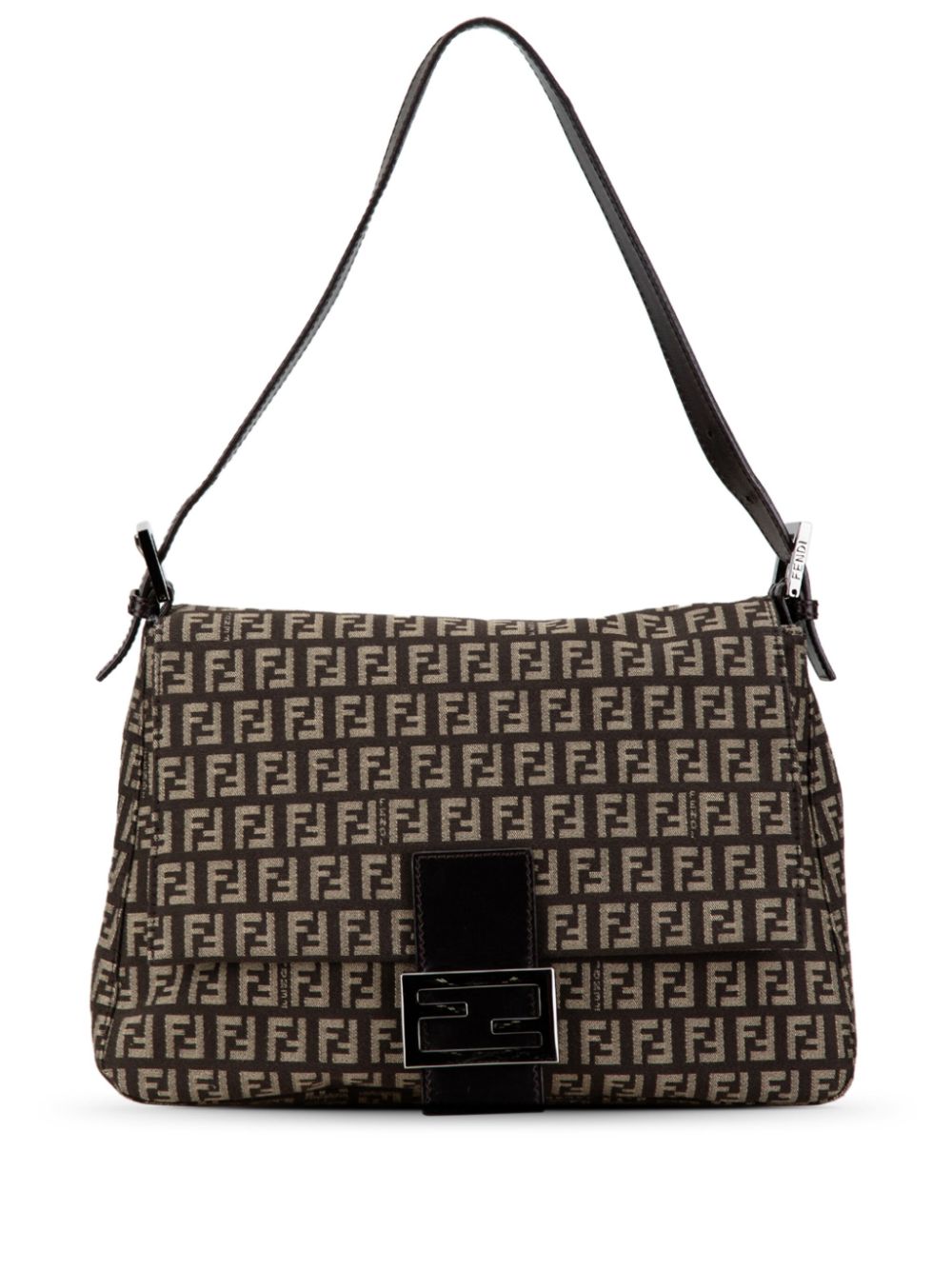 Fendi Pre-Owned 2000-2010 Zucchino Canvas Mamma Forever shoulder bag - Brown von Fendi Pre-Owned