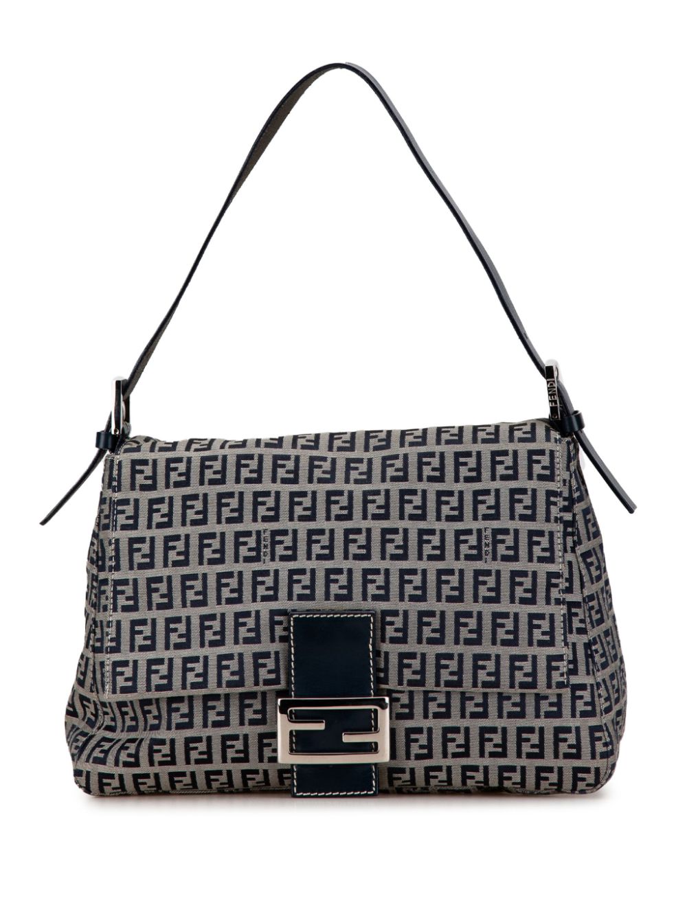 Fendi Pre-Owned 2000-2010 Zucchino Canvas Mamma Forever shoulder bag - Grey von Fendi Pre-Owned