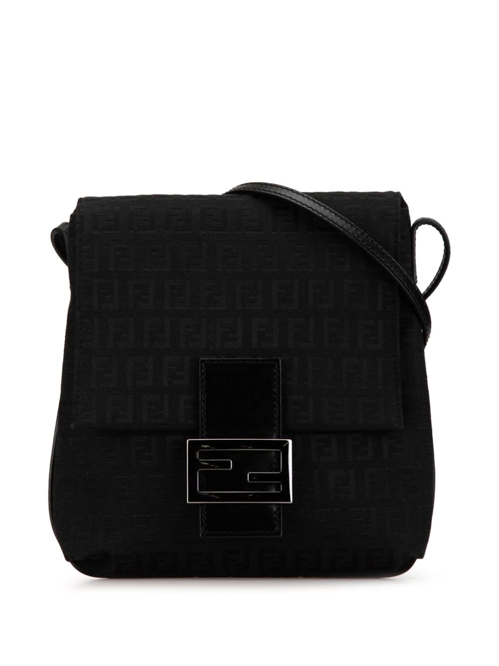 Fendi Pre-Owned 2000-2010 Zucchino Canvas crossbody bag - Black von Fendi Pre-Owned