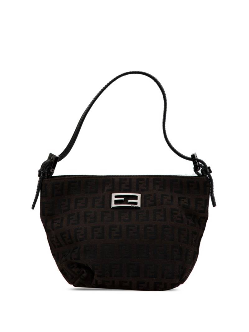 Fendi Pre-Owned 2000-2010 Zucchino Canvas handbag - Black von Fendi Pre-Owned