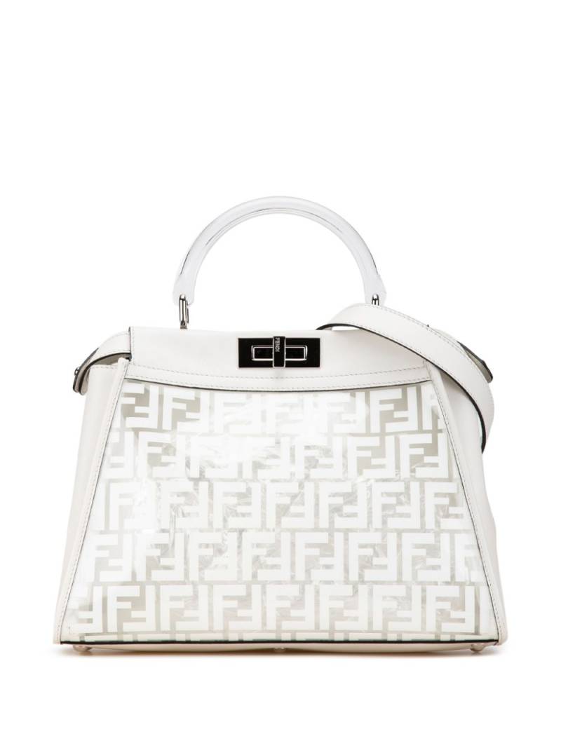 Fendi Pre-Owned 2000-2023 Limited Edition Medium PVC Peekaboo satchel - White von Fendi Pre-Owned