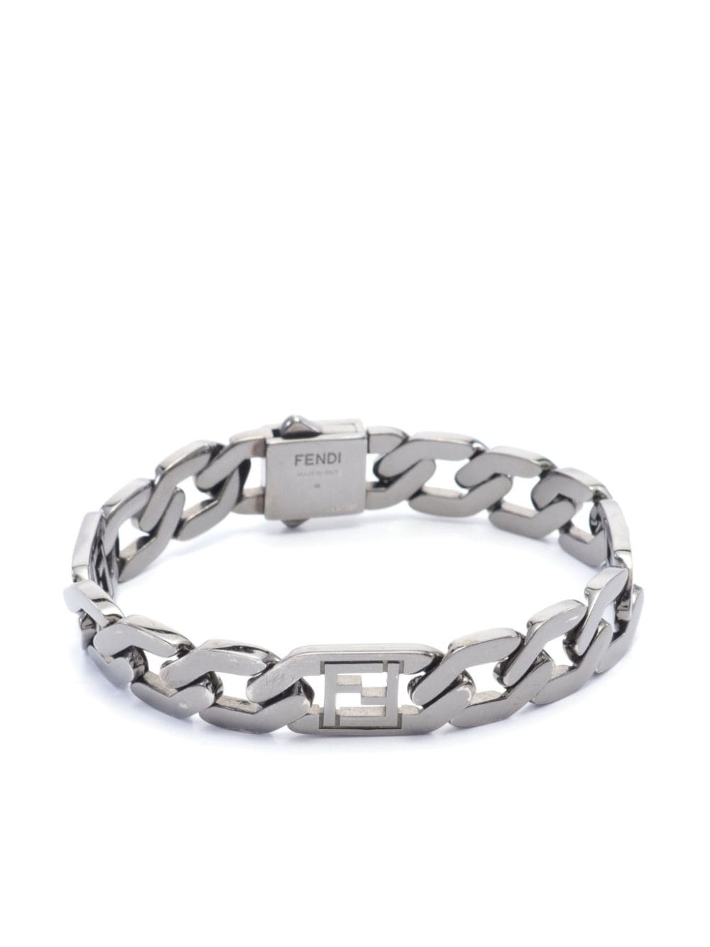 Fendi Pre-Owned 2000s FF Mesh bracelet - Silver von Fendi Pre-Owned