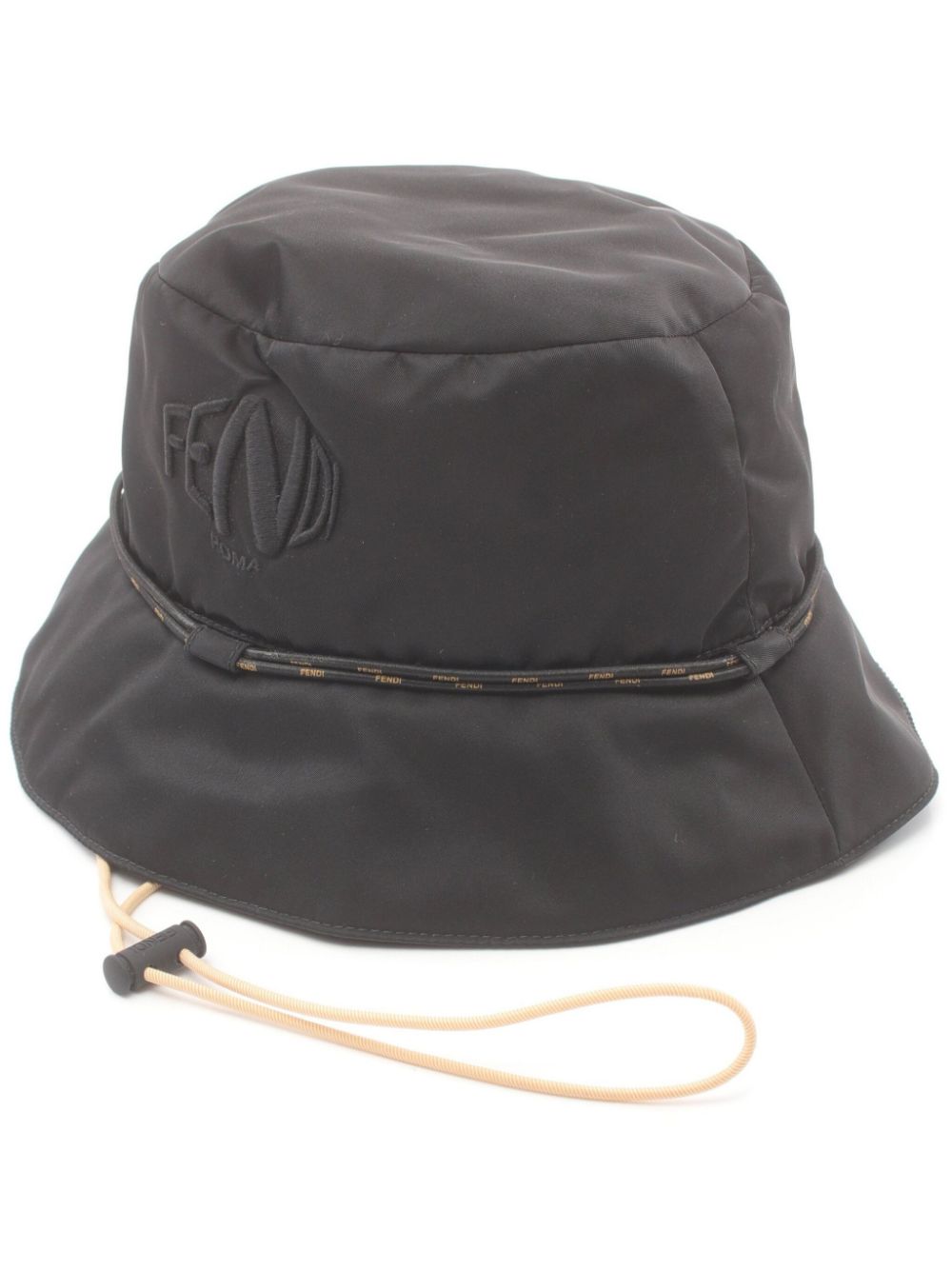 Fendi Pre-Owned 2000s logo-embroidered bucket hat - Black von Fendi Pre-Owned