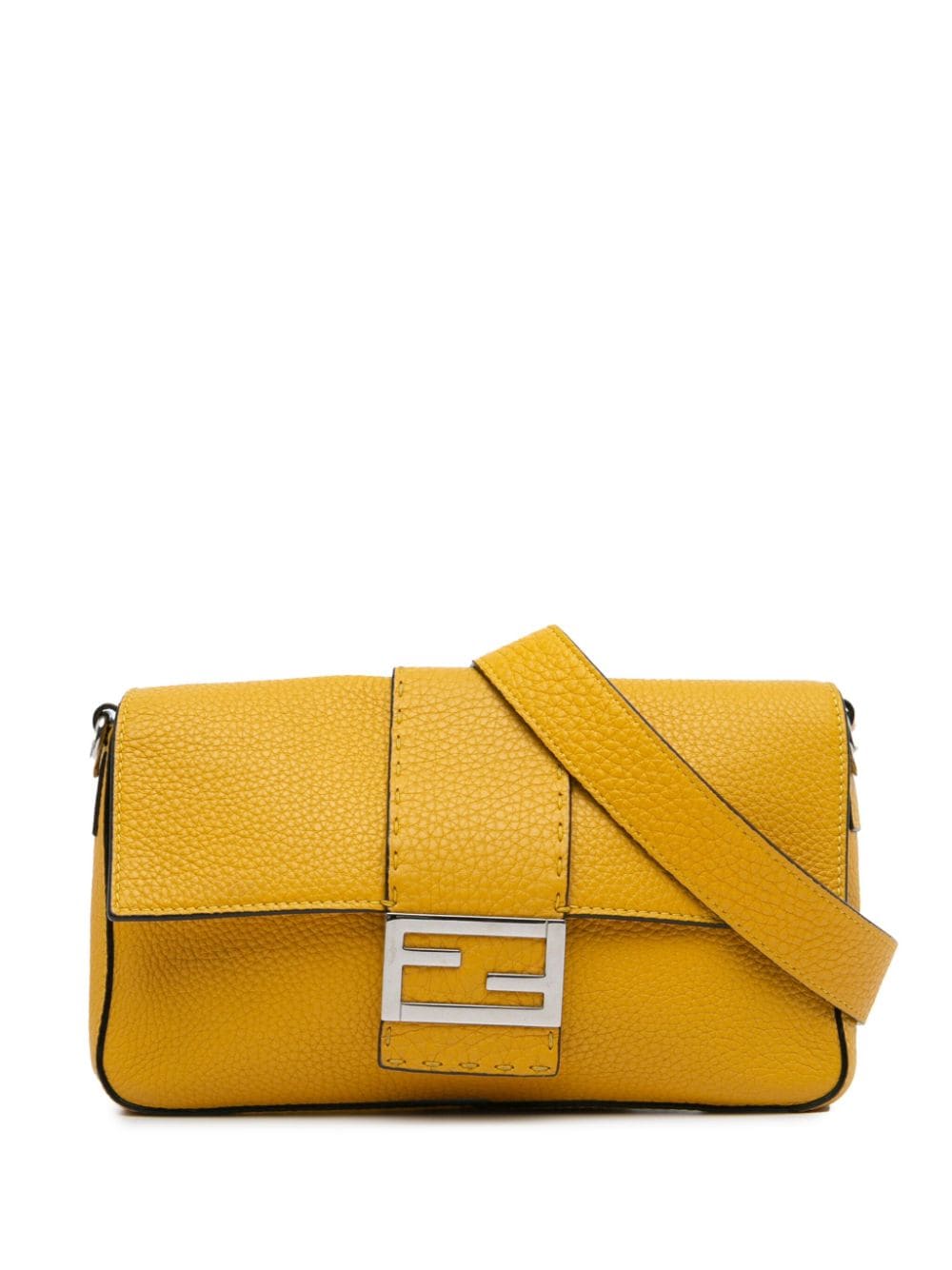 Fendi Pre-Owned 2010-2023 Selleria Calfskin Convertible uette crossbody bag - Yellow von Fendi Pre-Owned