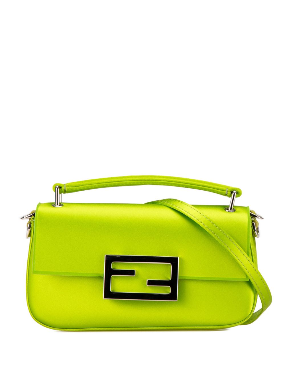 Fendi Pre-Owned 2010-2023 Silk Baguette Phone Pouch satchel - Green von Fendi Pre-Owned