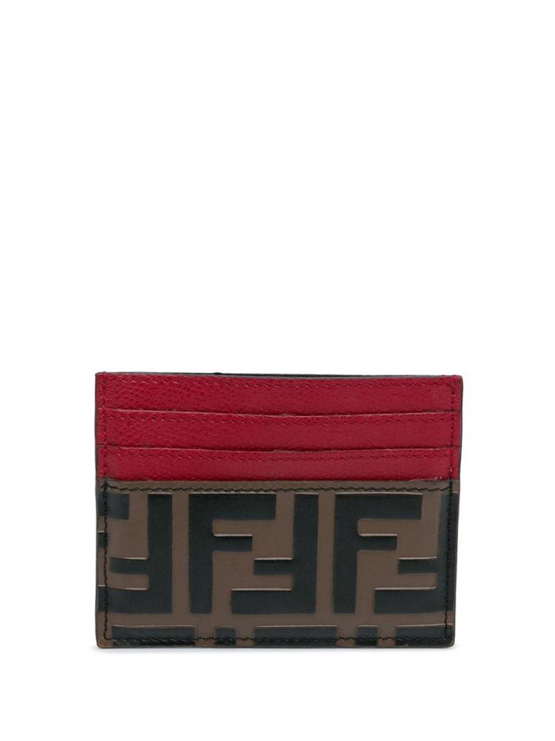 Fendi Pre-Owned 2010-2023 Zucca Embossed card holder - Brown von Fendi Pre-Owned