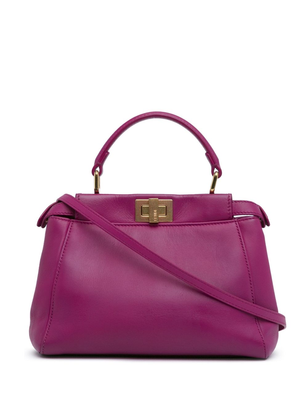 Fendi Pre-Owned 2010-2024 Mini Leather Iconic Peekaboo satchel - Pink von Fendi Pre-Owned