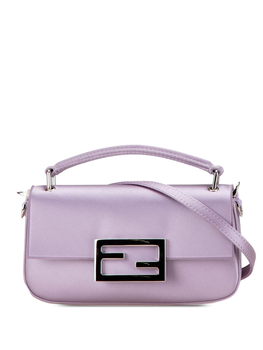 Fendi Pre-Owned 2010-2024 Silk Baguette Phone Pouch satchel - Purple von Fendi Pre-Owned