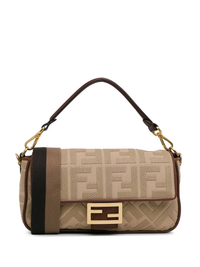 Fendi Pre-Owned 2010-2024 Zucca Embroidered Canvas Baguette satchel - Brown von Fendi Pre-Owned