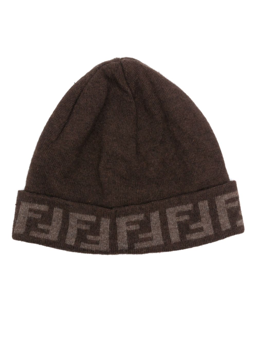 Fendi Pre-Owned 2010s FF beanie hat - Brown von Fendi Pre-Owned