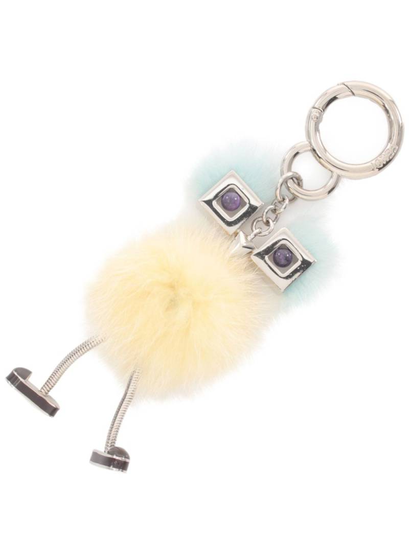 Fendi Pre-Owned 2010s Fendi Wonders bag charm - Silver von Fendi Pre-Owned