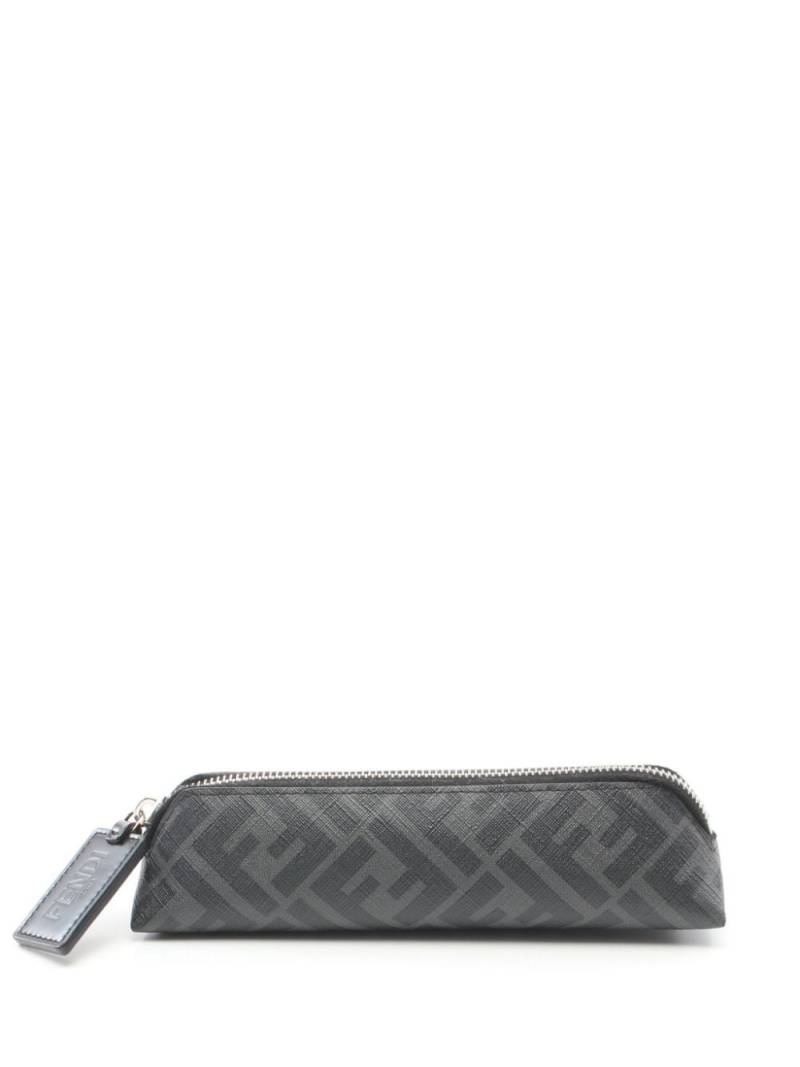 Fendi Pre-Owned 2010s Zucca-print pencil case - Grey von Fendi Pre-Owned