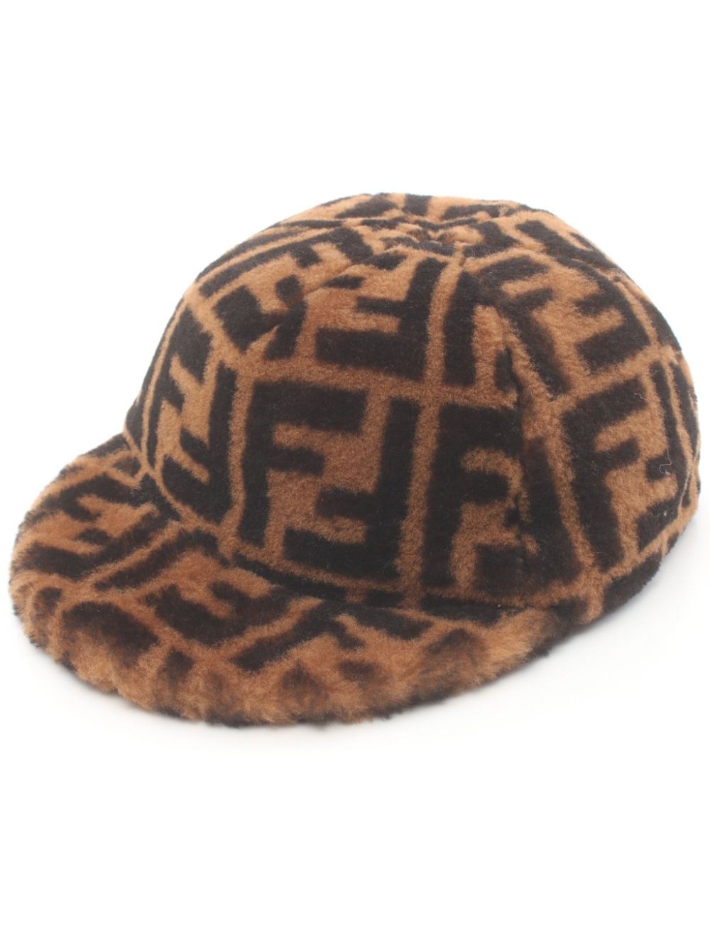 Fendi Pre-Owned 2010s Zucca wool cap - Brown von Fendi Pre-Owned