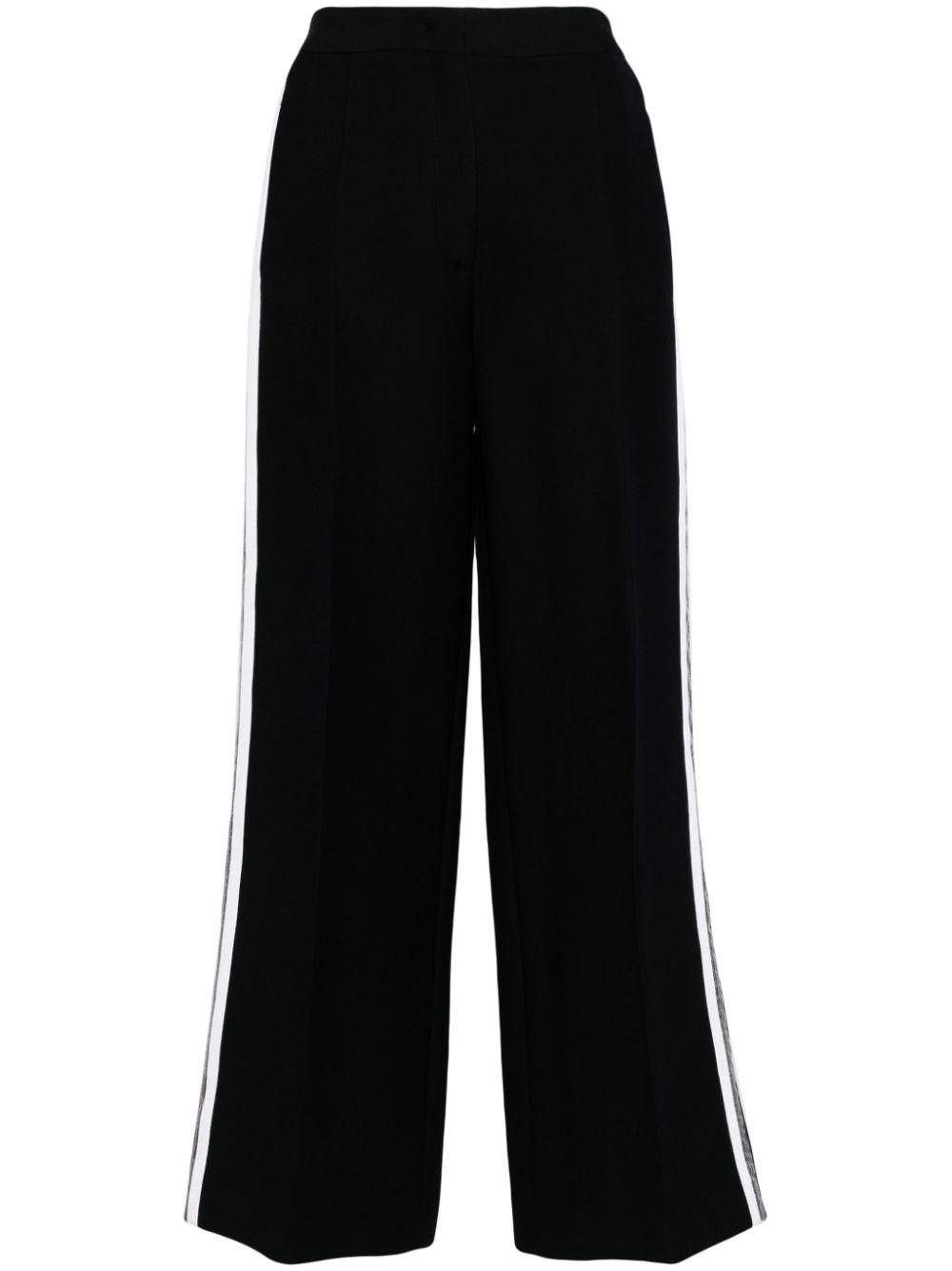 Fendi Pre-Owned 2010s side-stripe straight-legged trousers - Black von Fendi Pre-Owned