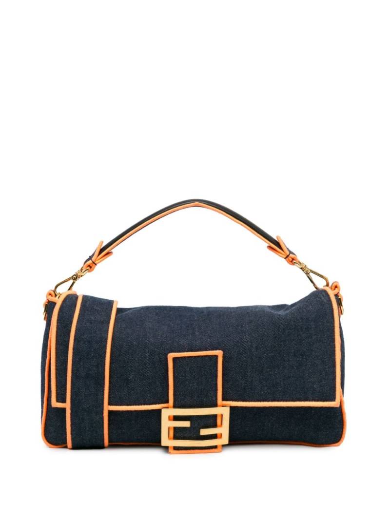 Fendi Pre-Owned 2012-2023 Large Denim Baguette satchel - Blue von Fendi Pre-Owned