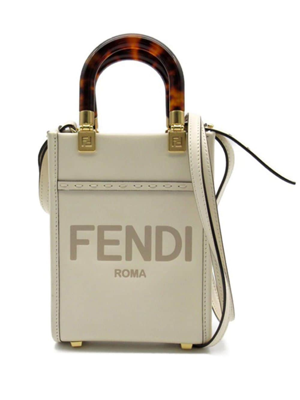 Fendi Pre-Owned 2012-2023 Mini Sunshine Shopper Tote satchel - White von Fendi Pre-Owned