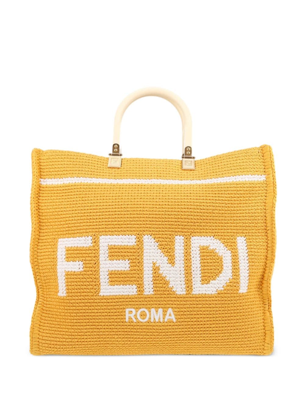 Fendi Pre-Owned 2020 Sunshine two-way tote bag - Yellow von Fendi Pre-Owned