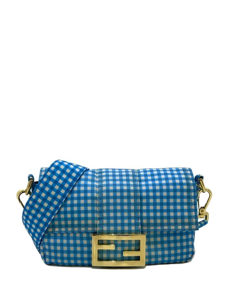 Fendi Pre-Owned 21st Century Joshua Vides Mini Nylon Convertible Baguette satchel - Blue von Fendi Pre-Owned